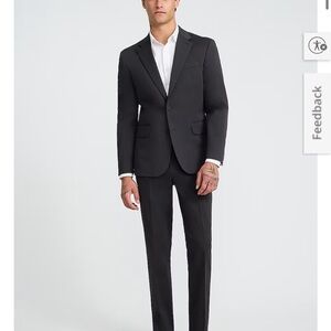 Express Men’s Slim Black Suit - Jacket 36S/Pants 28x30